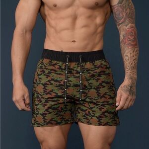 YoungLA Camo Athletic Shorts